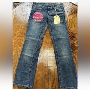 Hydraulic Women’s 30x30 Lilly Slim Leg Fit  Embroidered Jeans NWT